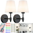 thumbnail image 1 of Apliques de pared a pilas Nekhung RGB con control remoto, set, 1 of 6