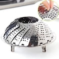 thumbnail image 2 of Pot steamer, adjustable steamer, suitable for various cooking methods such as vegetables, fish, seafood, etc. Pot steamer 24x3.5cm (silver), 2 of 5