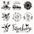 thumbnail image 2 of Juego De Plantillas De Pintura De Plantillas De Tema De Granja Para Tarjetas De Proyectos De Bricolaje A 8 Piezas+Juego De Plantillas De Pintura De Plantillas De Tema De Granja Para Tarjetas De Sunnimix none, 2 of 8