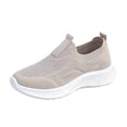 thumbnail image 2 of Norvail Womens Breathable Comfortable Lightweight Slip-On Flyknit Shoes – Stretchy Knit Upper Walking Shoes with Cushioned Insole, Casual Athletic Sneakers for Travel Commute Daily Wear, 2 of 5