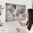 thumbnail image 4 of Elephant Stock Our Adventures World Push Pin Map Iv Wall Art - Map Canvas Art - 30" x 20", 4 of 7