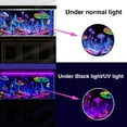 thumbnail image 3 of Blacklight Mushroom Jellyfish Black Light Aquarium Background UV Background Starry Sky Moonlight Terrarium Background with 10 EVA Double-Sided Tape, 24X12IN, 3 of 5