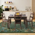 thumbnail image 3 of Silk Soft Machine Washable Rugs, Large Non-Slip Ultra Thin Area Rug for Living Room, Bedroom, Dining Room, 9x12 Ft Indoor Boho Floral Carpet, 3 of 9