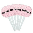 thumbnail image 1 of Drusilla Cupcake Picks Toppers - Set of 6 - Pink Speckles, 1 of 1