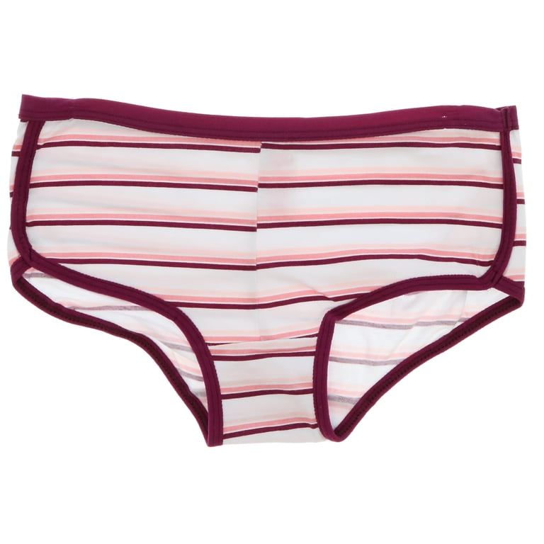 XOXO Girl's Cotton Panties 6 Pack - Maroon & Pink Superstar