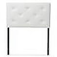thumbnail image 3 of Baxton Studio Tête de Lit Benoit, Lit Simple, Blanc, 3 of 4