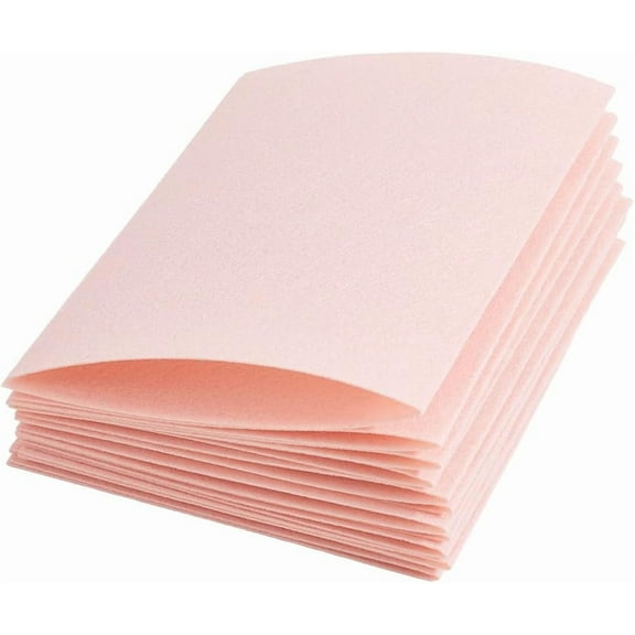 15Pcs Pink Felt Sheet Non Woven Felt Fabric Rectangle 11 x 7 Inch Pre Cut Artistic Sewing Soft Fabric Pack Pads Accessories for DIY Patchwork Art Project Christmas Party Holiday Decoration Pink