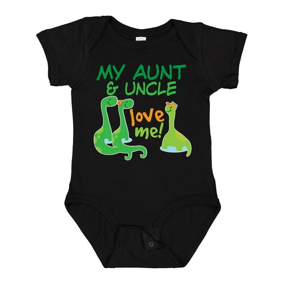 Inktastic My Aunt and Uncle Love Me Dinosaur Boys Baby Bodysuit