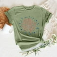 thumbnail image 2 of KALE Short Sleeve Shirts for Women 2D Independence Day Flag Print Casual Sports T Shirt Y2K Clothes Green, 2 of 7