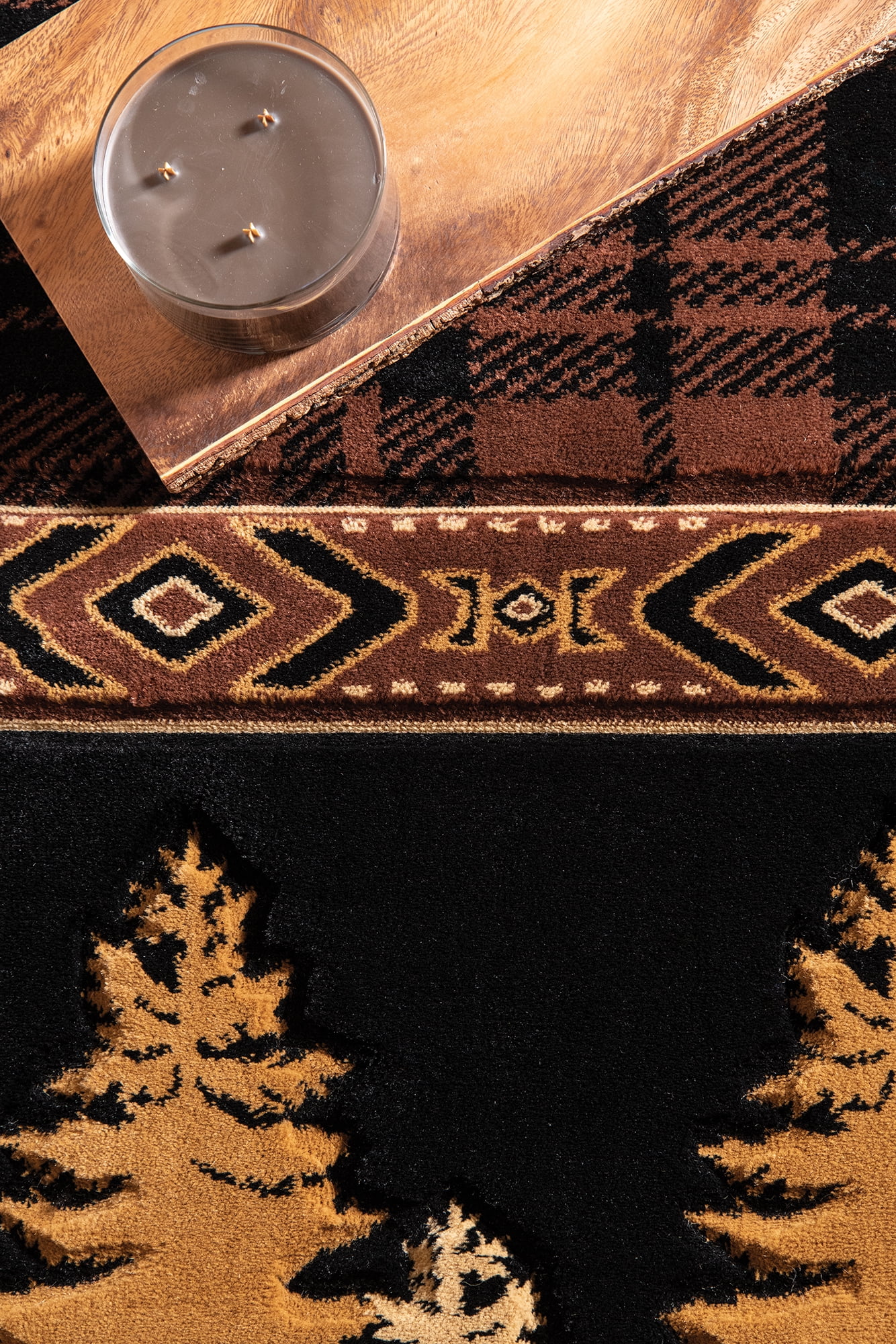 United Weavers of America Lodge Geometric, Plaid Hand-Made Area Rug, 7.83' x 10'