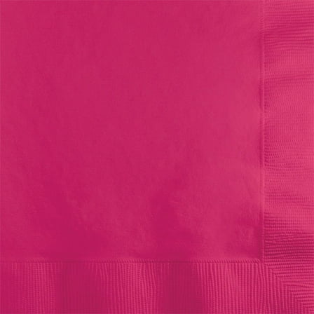 600 Count Bulk Pack Hot Magenta 2 ply Beverage Napkins