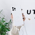 thumbnail image 3 of Crossbody Lanyard Necklace Strap Soft Phone Case For iPhone 15 14 13 12 Pro Max INS Solid Color Lens Protection Shockproof Cover LXY, 3 of 6