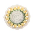 thumbnail image 4 of Posavasos de manta con ramo de flores, tapete de taza de ganchillo, adorno terminado, decoración, artesanía DIY Amarillo, 4 of 9