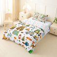 thumbnail image 2 of Catabedysis Cartoon Camping Twin Comforter Sets For Girls,Wildlife Camper Pattern Bedding Set,Multicolor,Colorful Stars Reversible,2 Pieces,1 Comforter and 1 Pillowcase, 2 of 7