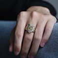thumbnail image 3 of Punk Eye Open Ring Statement Finger Ring Finger Decoration for Women Men, 3 of 9