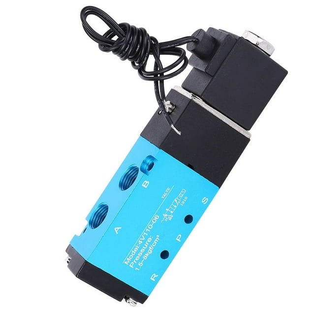 2 Position 5 Way Solenoid Valve, Pneumatic Solenoid Valve Fine Threaded Holes IP65 For Technical Staff For Industrial Equipment DC24V