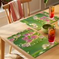 thumbnail image 4 of Placemat Set of 4 Lily Of The Valley Placemats for Dining Table Dewdrop Sunlight Washable Table Mats for Kitchen and Party Decor Indoor & Outdoor Use, 4 of 8