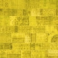 thumbnail image 1 of Ahgly Company Indoor Square Patchwork Yellow Transitional Area Rugs, 6' Square, 1 of 4