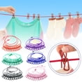 thumbnail image 4 of 1.8M Windproof Clothesline with 12 Clips Outdoor Drying Lot Rope Hanger Q0, 4 of 9
