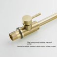 thumbnail image 5 of Grifo de baño dorado, grifo de lavabo de baño de oro cepillado con rociador, grifo de cocina pequeño para tocador RV, barra de un solo orificio, 5 of 5