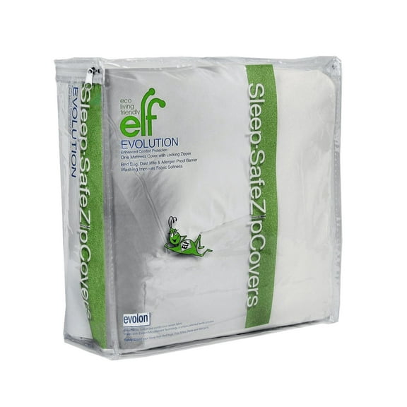 Twin 9" / Sleep Safe ZipCover Evolution Evolon Bed Bug, Dust Mite, and Allergen Mattress Encasement / Allergy Mattress Protector