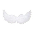 thumbnail image 1 of Qarigey Accesorios de plumas de ala de ángel para cosplay y fiestas, realistas y fáciles de usar, textura de alta gama, no tóxicos Disfraces de disfraces Blanco Tamaño: 65 x 35 cm., 1 of 6