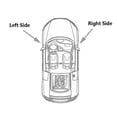 thumbnail image 2 of Car Wing Door Outside Mirror Covers Caps Rearview Shell Housing For Mazda 3 M3 2003 2004 2005 2006 2007 2008 2009, 2 of 4