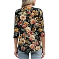 thumbnail image 4 of Long Sleeve Tunic Tops for Women M Camel, 4 of 4