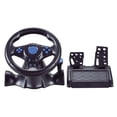 thumbnail image 1 of Controlador de vibración del volante de carreras ordenador USB volante del coche negro, 1 of 7