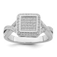 thumbnail image 1 of 925 Sterling Silver 81 Stone Cubic Zirconia Cz Ring, 1 of 9
