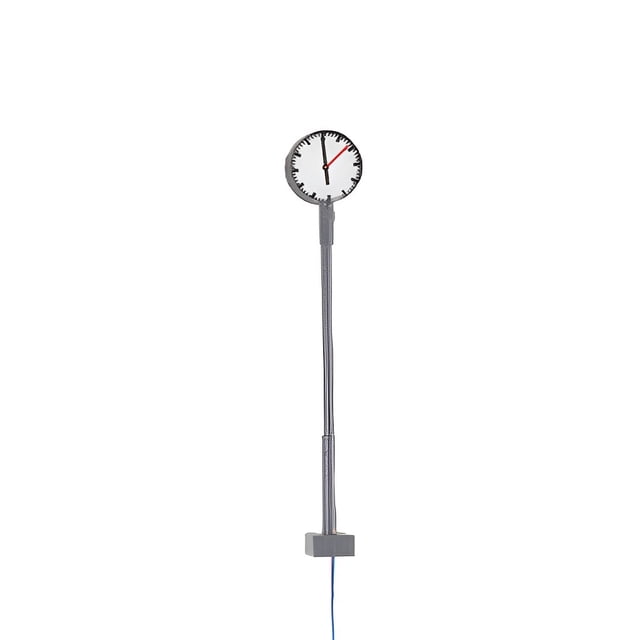Billuyoard Lámparas de reloj de plataforma, Material de Metal DIY, poste de luz en miniatura, diseño de tren, poste ligero, luces de calle, Artesanía Tipo10