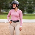 thumbnail image 3 of Equine Couture Ladies IceFill Sun Shirt-Tempest Blue-XXL, 3 of 11