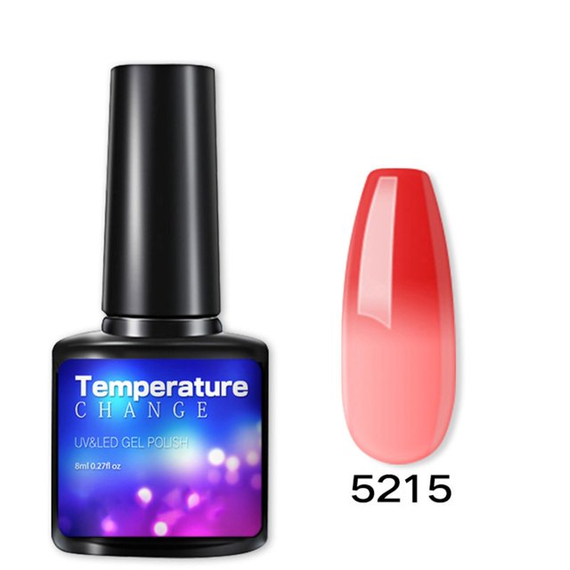 Gel de uñas transparente para esculpir uñas, para manicura, cambio de temperatura, fototerapia, herramienta de pegamento para esmalte de uñas, 8 ml