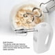 thumbnail image 2 of Electric Hand Mixer 300W 5 Speeds Bowl Rest Safe Multi-Directional Electric Whisk with 4 Whisks for Kitchen EU Plug, 2 of 5