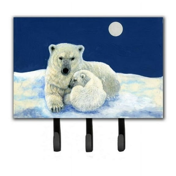 Polar Bears Moonlight Snuggle Leash or Key Holder