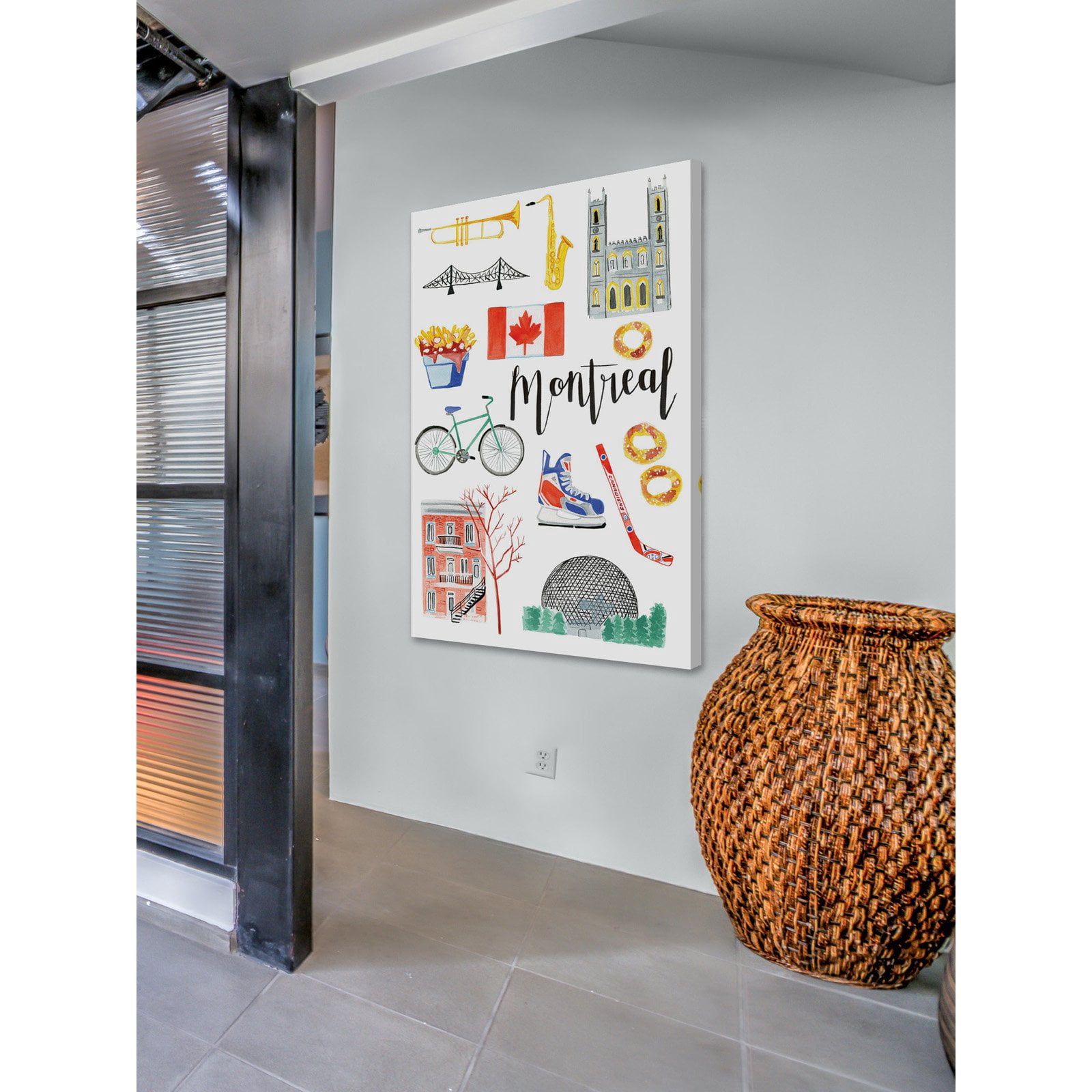 Marmont Hill "Montreal Icons" by Molly Rosner Painting Print on Wrapped Canvas