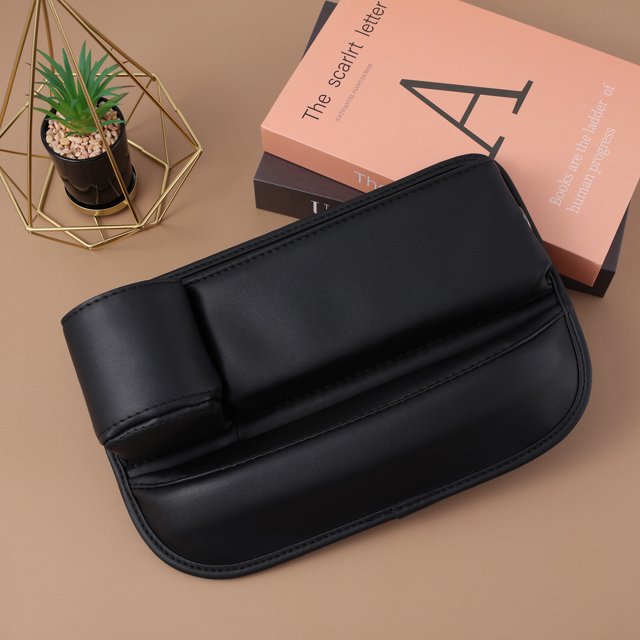UPGRATOR Bolsa Organizadora De Asiento Para Auto En Cuero Con Antirayaduras Y Portavasos
