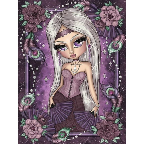 Diamond Dotz Peacock Feathers Women Diamond Painting Kits for Adults - Diamond Art Kits a Relaxing Creative Craft Kit with Dotz Gems 15.8"x11.8"