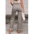 thumbnail image 3 of Trendy Leopard Print Wide Leg Jeans with High Waist and Distressed Edges | [ZhiHiMeRi] | 4, 3 of 12