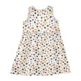 thumbnail image 3 of Girls Dress Dog Paw Sleeveless Dress for Girls Hem A-Line Casual Sundress, 3 of 7