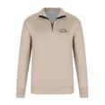 thumbnail image 4 of Jackets for Men Plus Size Hoodie Sweatshirts Half-Zip Printed Pullover Polo Sport Long Sleeve Stand-up Collar Blouse,Coats for Men Khaki, 4 of 4