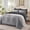 Grey, variant on BDEUS Queen Comforter Set 5 Pieces,Comforter Set,Bed in a Bag, Bedding Set with Comforter,Fitted Sheet,Flat Sheet,Pillowcase, All Season
