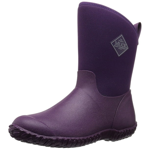 Muck Boot Women's Muckster 2 Mid Rain Boots Purple Neoprene Rubber 9 M ...