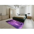 thumbnail image 5 of Ahgly Company Machine Washable Indoor Rectangle Transitional Bright Purple Area Rugs, 5' x 7', 5 of 7