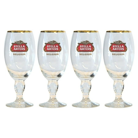 

Belgian Chalice Beer Glasses 0.5L - Set of 4 Capacity: 0.5L/17 oz. By Stella Artois USA