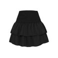 thumbnail image 3 of Women's High Waist Ruffle Skirt Tiered Short Skirt with Shorts Underneath, 3 of 11