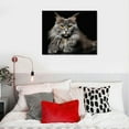 thumbnail image 4 of COMIO  Canvas Prints Wall Art Maine Coone Cat Pictures Posters Animal Photography Printing, Living Room Office Bedroom Decor With Framed, 4 of 4