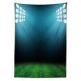 thumbnail image 3 of Ambesonne Digital Tablecloth Rectangular Table Cover, Night at Stadium, 60"x90", Forest Green Teal, 3 of 4
