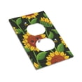 thumbnail image 3 of ZICANCN Outlet Covers Wall Plate, Cute Sunflowers Floral Bee Light Switch Cover Decorative, Duplex Toggle Combo 1-Gang, 3 of 9