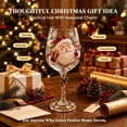 thumbnail image 5 of Christmas 3D Wine Glass Collection Gift Box Set,3D Christmas Glassware with Raised Holiday Designs,Festive Christmas Glass Cups for Wine,Drinks,Party and Home Decor(A5), 5 of 7